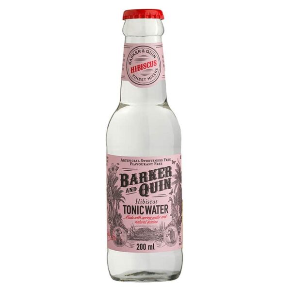 Barker & Quin - Hibiscus, Pack of 4 Glass Bottles, 200ml